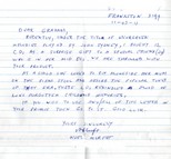 Testimonial letter received from Noel Murfet